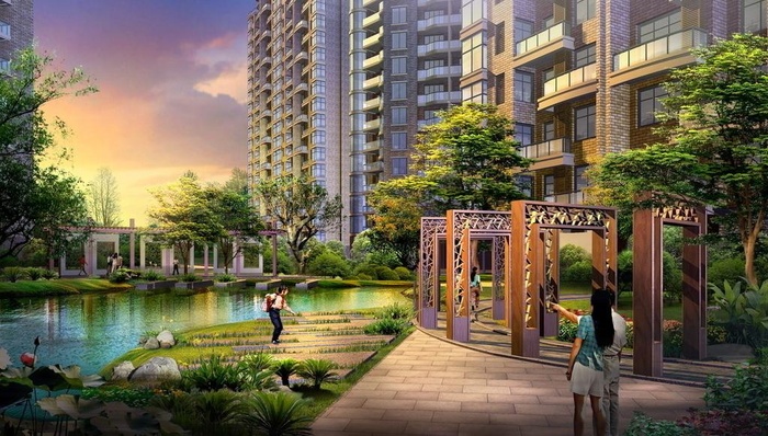 景观建筑效果图图片