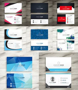 几何图形企业名片