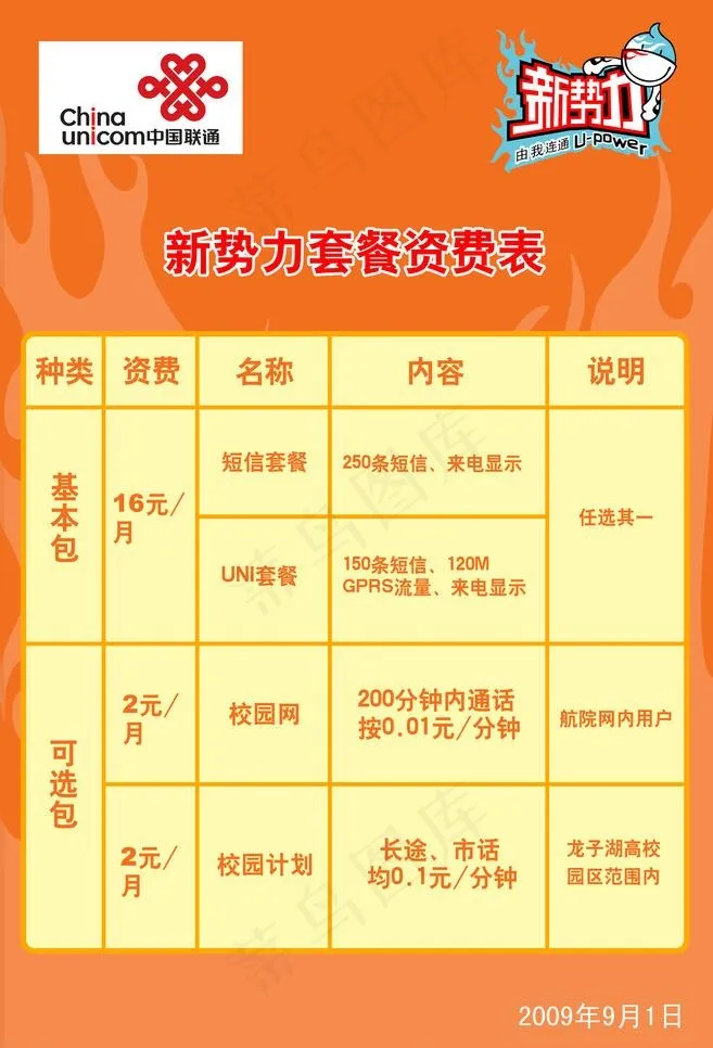 郑航联通新*资费宣传海报图片psd模版下载