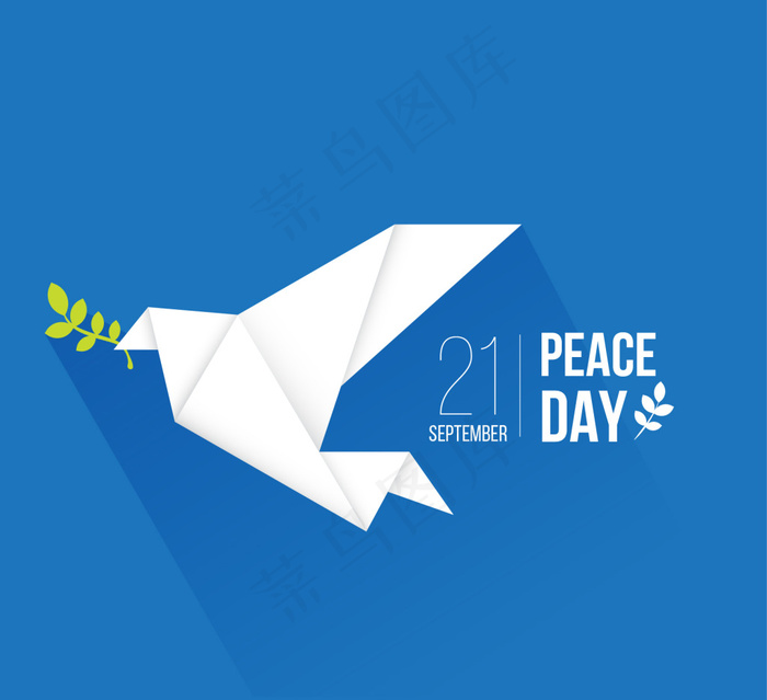 一个折纸和平鸽背景
