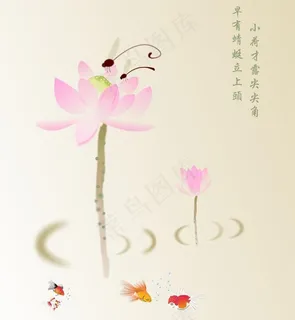 荷花 中国水墨画图片 荷花 中国水墨画图片