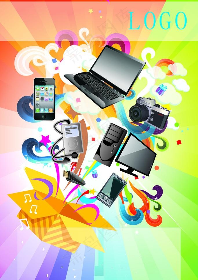 电子产品海报图片