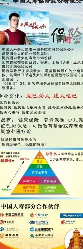 中国人寿x展架图片cdr矢量模版下载