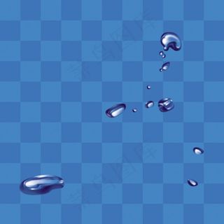水珠系列psd素材-12