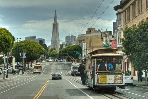 旧金山 市内的街景图片