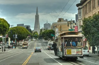 旧金山 市内的街景图片