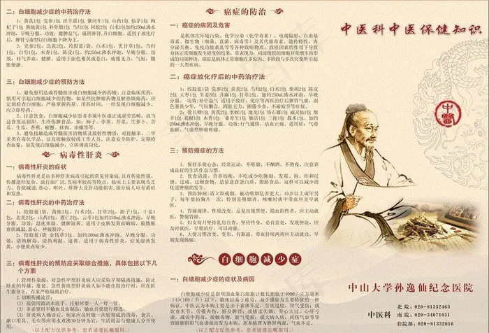 医药三折页 古典 大气 干净图片cdr矢量模版下载