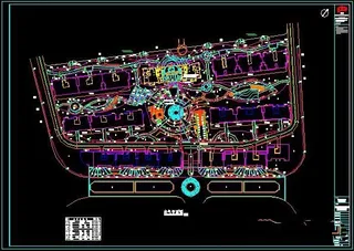 某小区环境施工电气平面图
