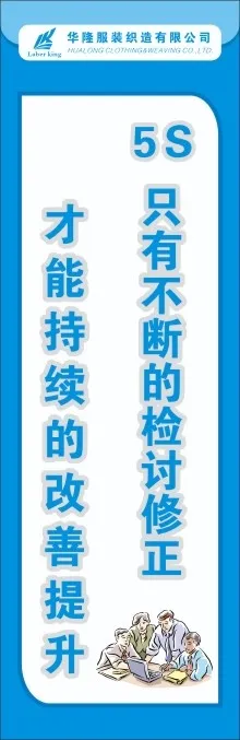服装5S标语42cdr矢量模版下载