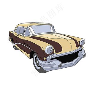 卡通轿车插画