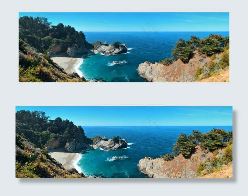 美丽高原小溪风景