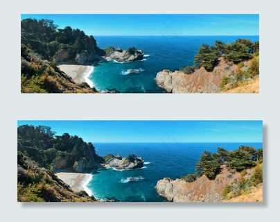 美丽高原小溪风景