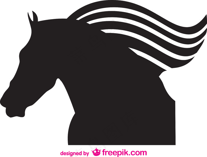 马的头部轮廓