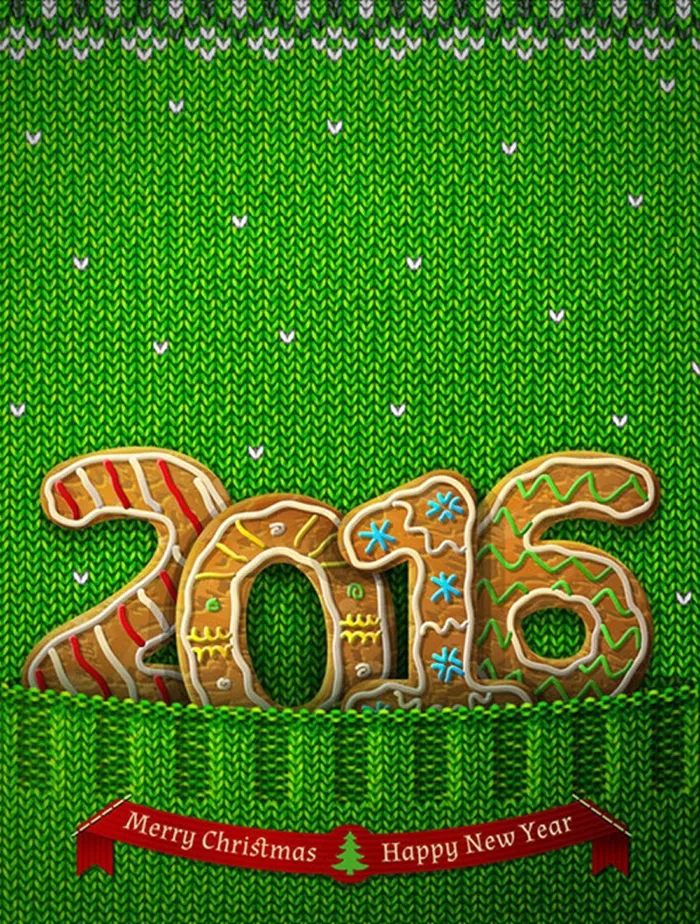 2016饼干字体针织背景ai矢量模版下载