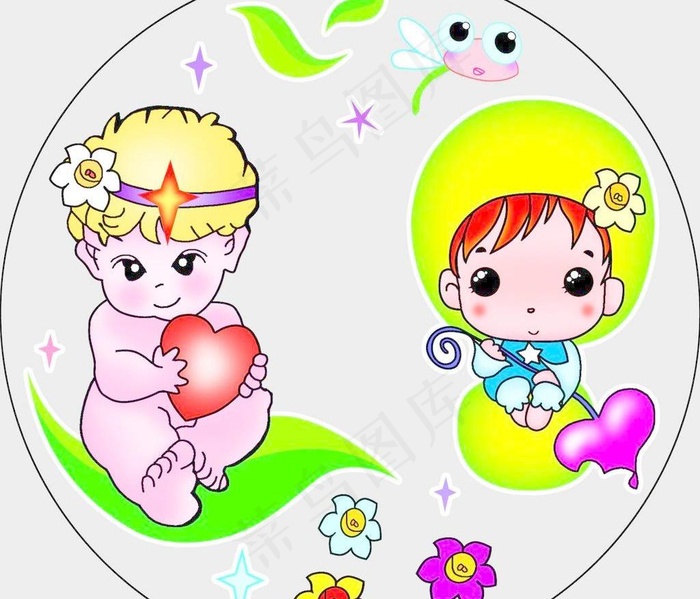 天使乐图片psd模版下载