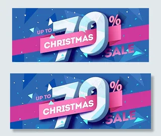 圣诞节促销Banner图片