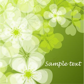 绿色清新矢量背景