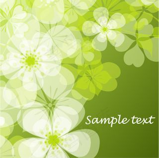 绿色清新矢量背景