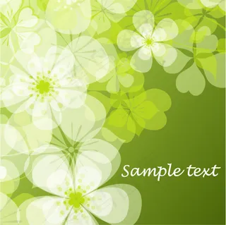 绿色清新矢量背景