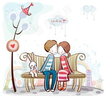 手绘甜蜜情侣 手绘甜蜜情侣