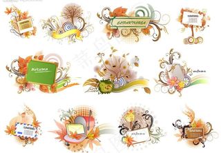 11款秋天主题矢量素材