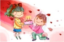 孩子们的生日聚会ai矢量模版下载