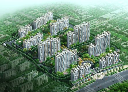 3d房产鸟瞰效果图图片