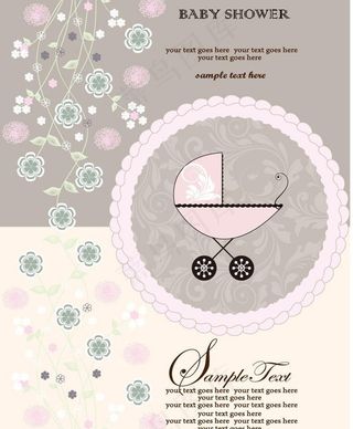 欧式花纹边框宝宝婴儿车图片