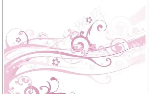 矢量花纹背景底图