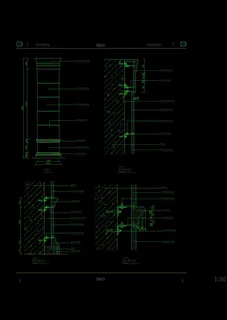 现代式柱cad源文件