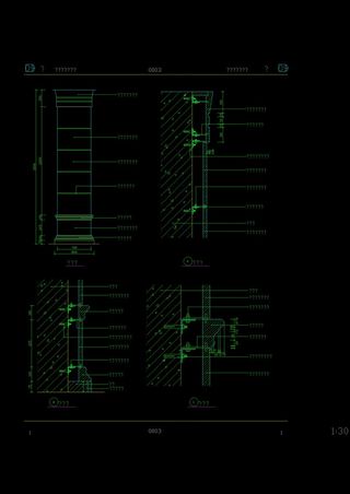 现代式柱cad源文件