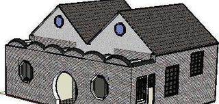 法国民居建筑模型