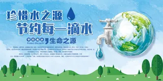 2017节约用水展板设计
