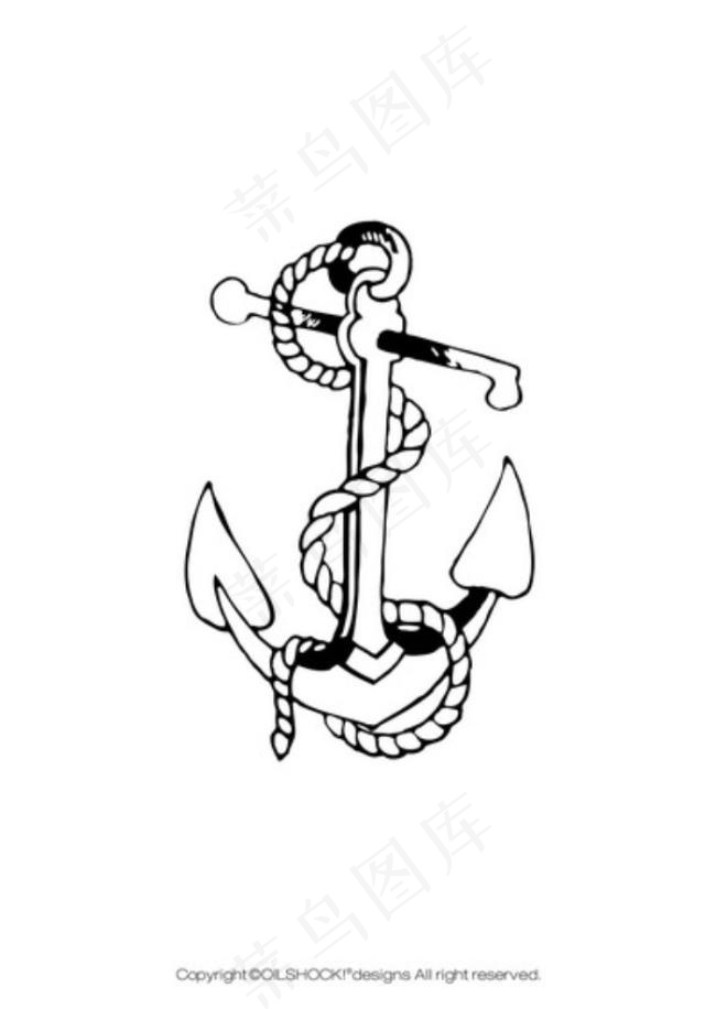 精美线条锚素材