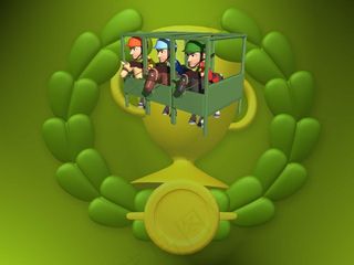 卡通赛马主题PPT模板