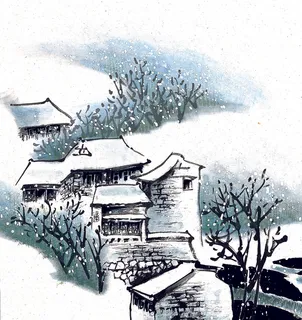 梦幻江南水乡冬季 梦幻江南水乡冬季
