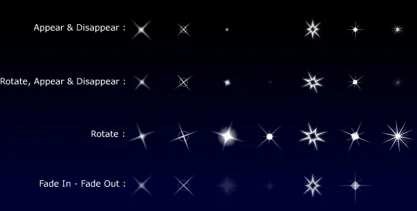 星星闪亮flash特效素材