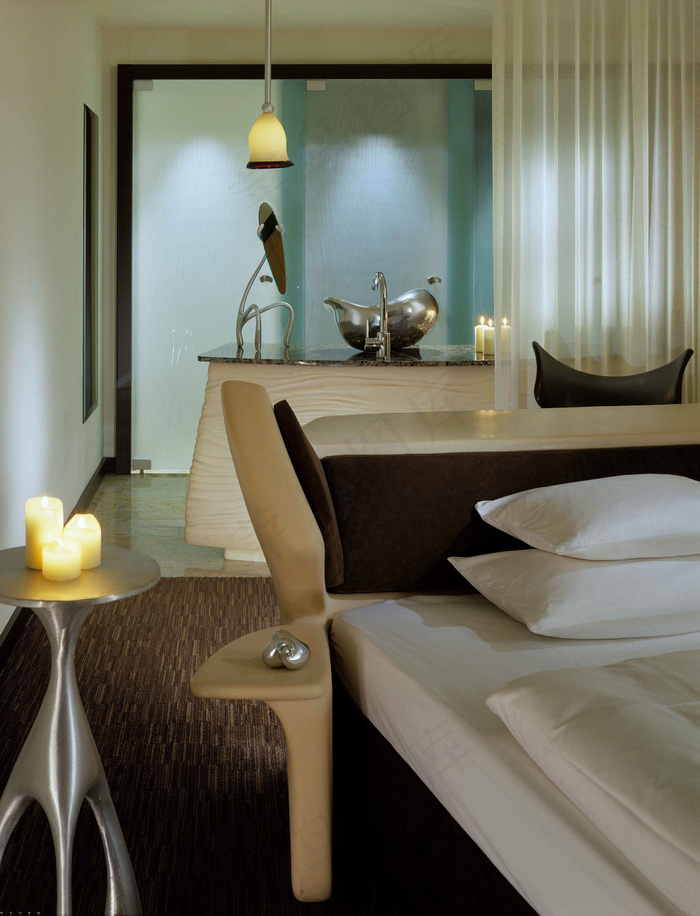 带浴室卧室效果图