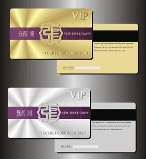 高贵VIP卡片模板矢量素材 高贵VIP卡片模板矢量素材