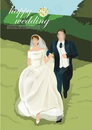 高精写实婚礼人物