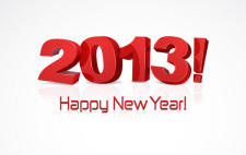 2013新年快乐矢量字体ai矢量模版下载