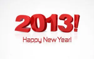 2013新年快乐矢量字体