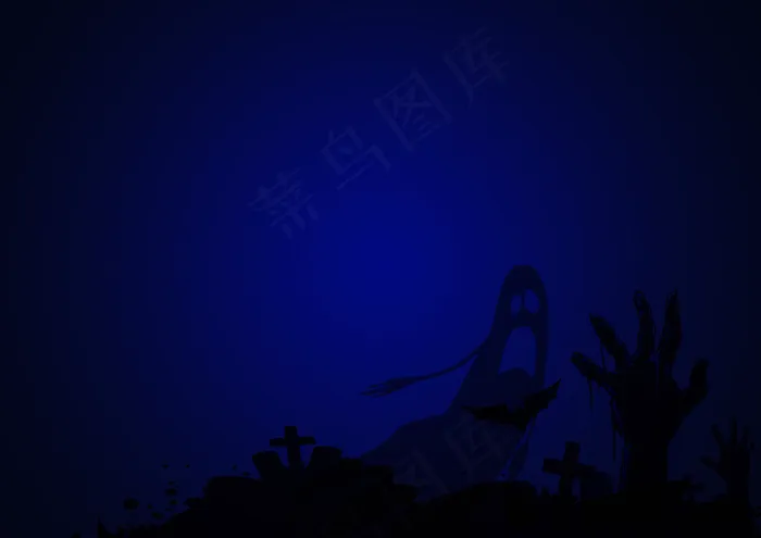 搞怪狂欢夜手抄报万圣节小报模板(4961X3508(DPI:300))psd模版下载