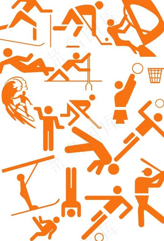 体育运动矢量图图片ai矢量模版下载