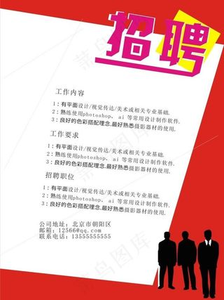 招聘海报模板图片