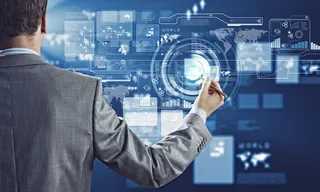 点击商务信息屏幕的商务人图片