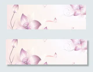 唯美中国风简约大气淘宝海报背景　