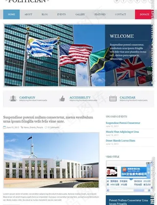 蓝色扁平化设计图片