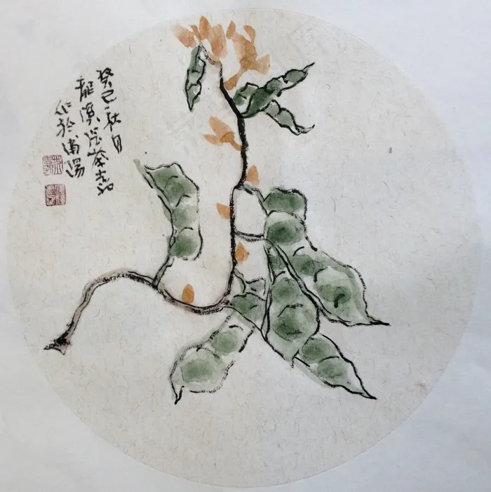 张芥嘉花鸟画图片