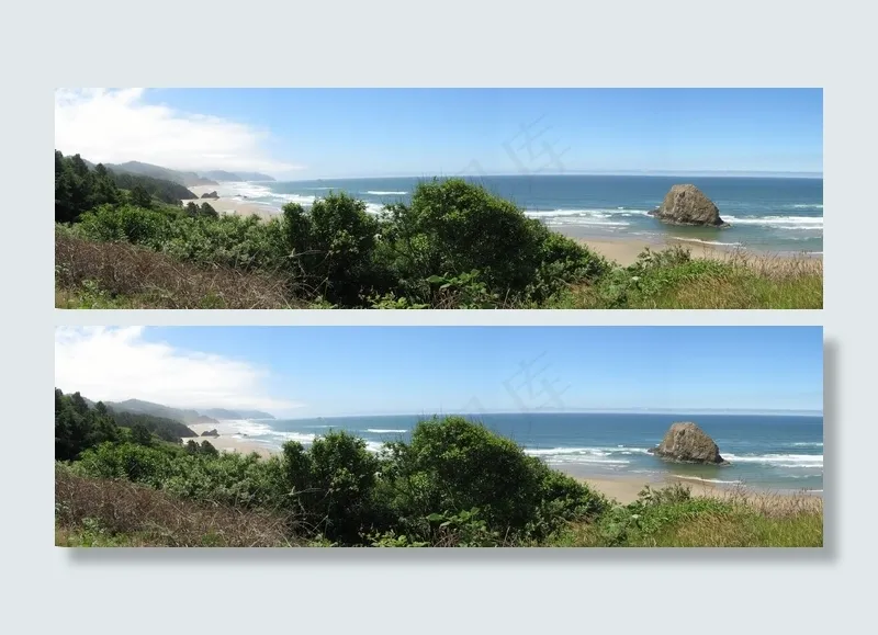 宽幅海边风景图片